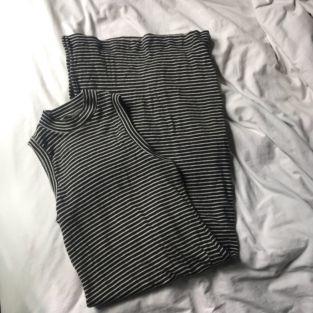 Madewell midi striped dress